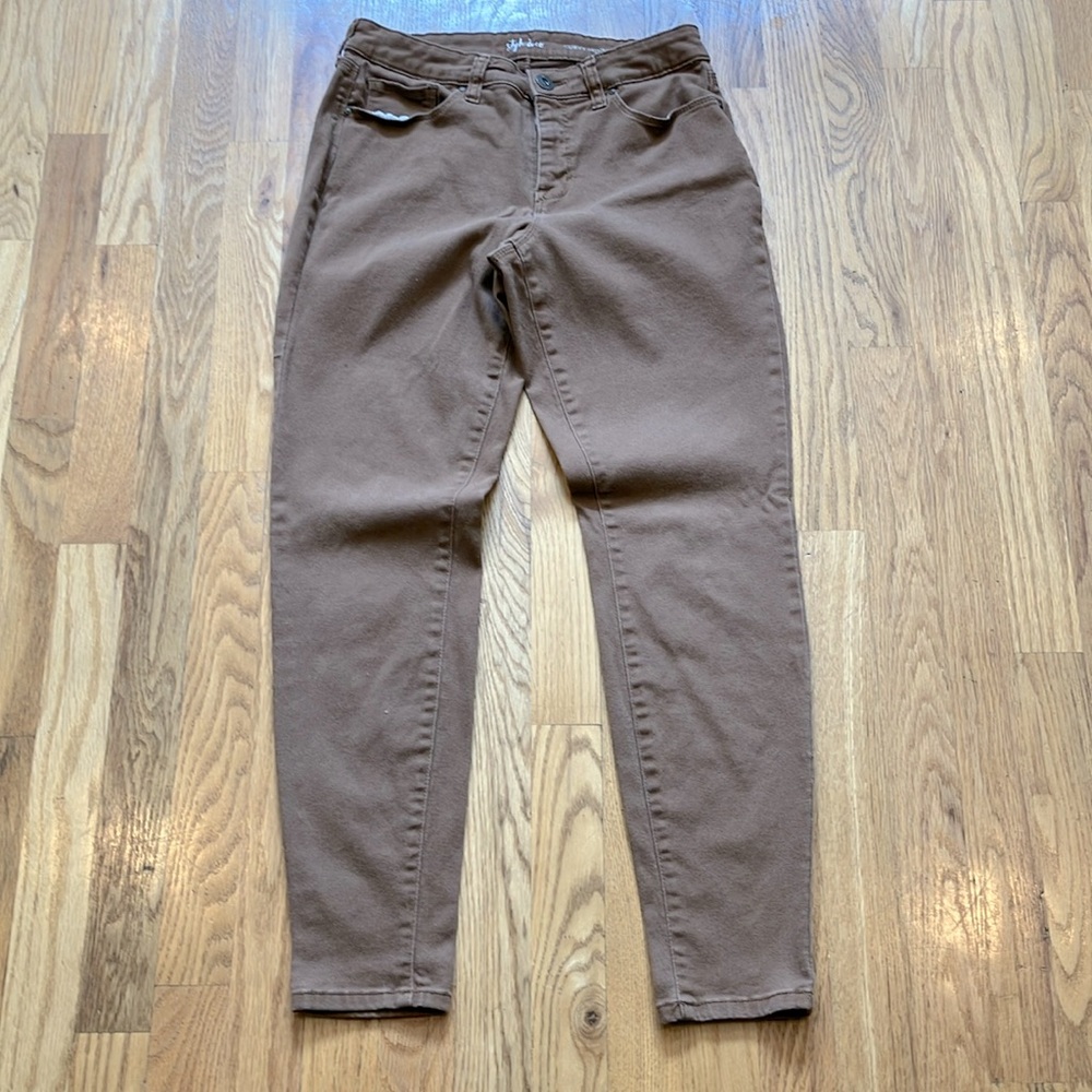Style & Co - Curvy Skinny Leg Brown Jeans - Size 6